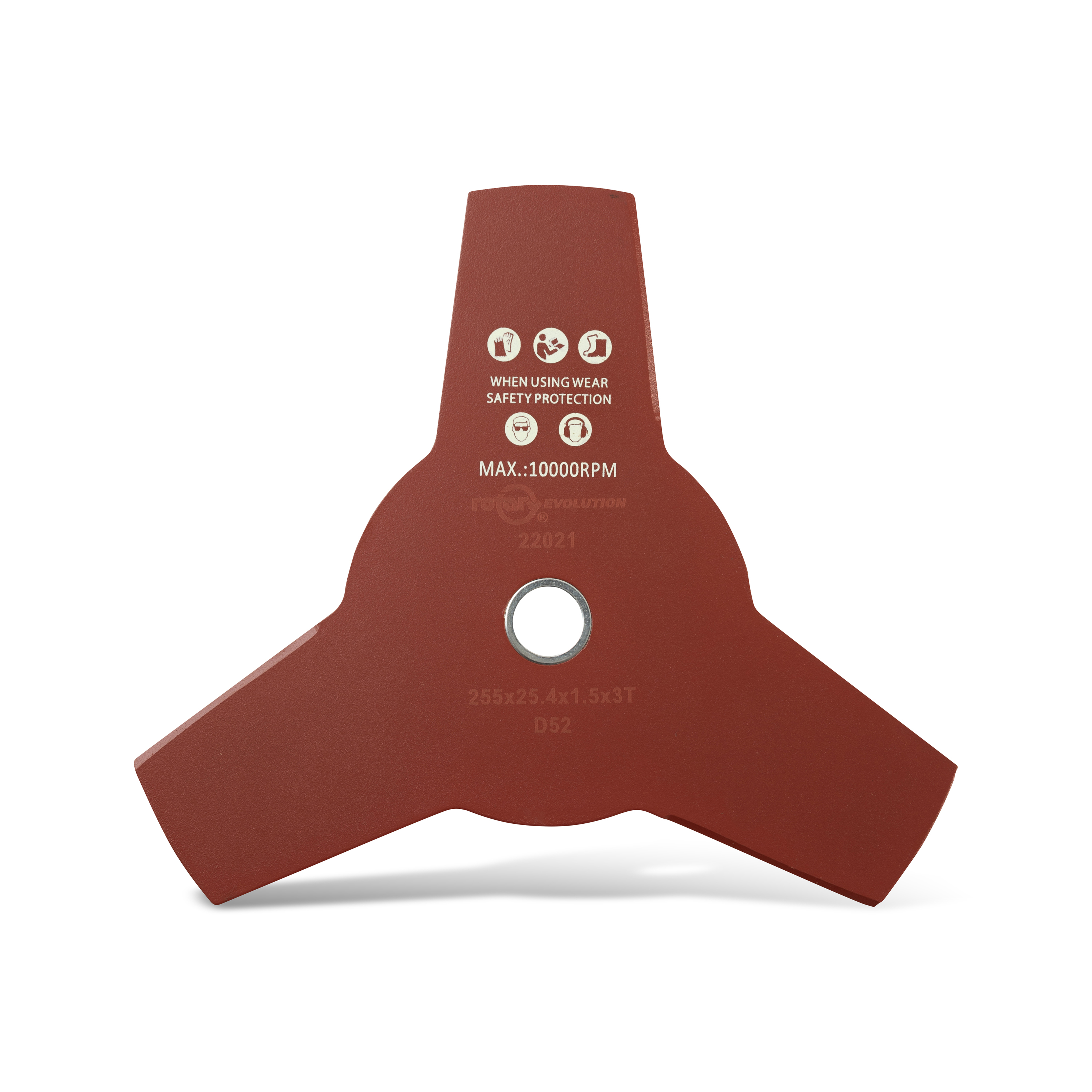 22021-UNIVERSAL BRUSHCUTTER BLADE 3-TOOTHED, FLAT - JAPANESE DESIGN