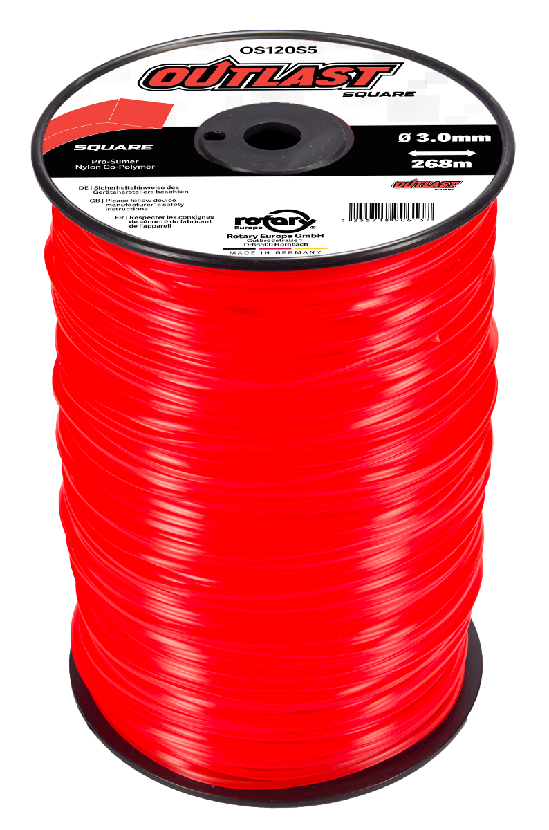 OS120S5-6-OUTLAST .120"/3.0MM LARGE SPOOL - SQUARE SHAPE