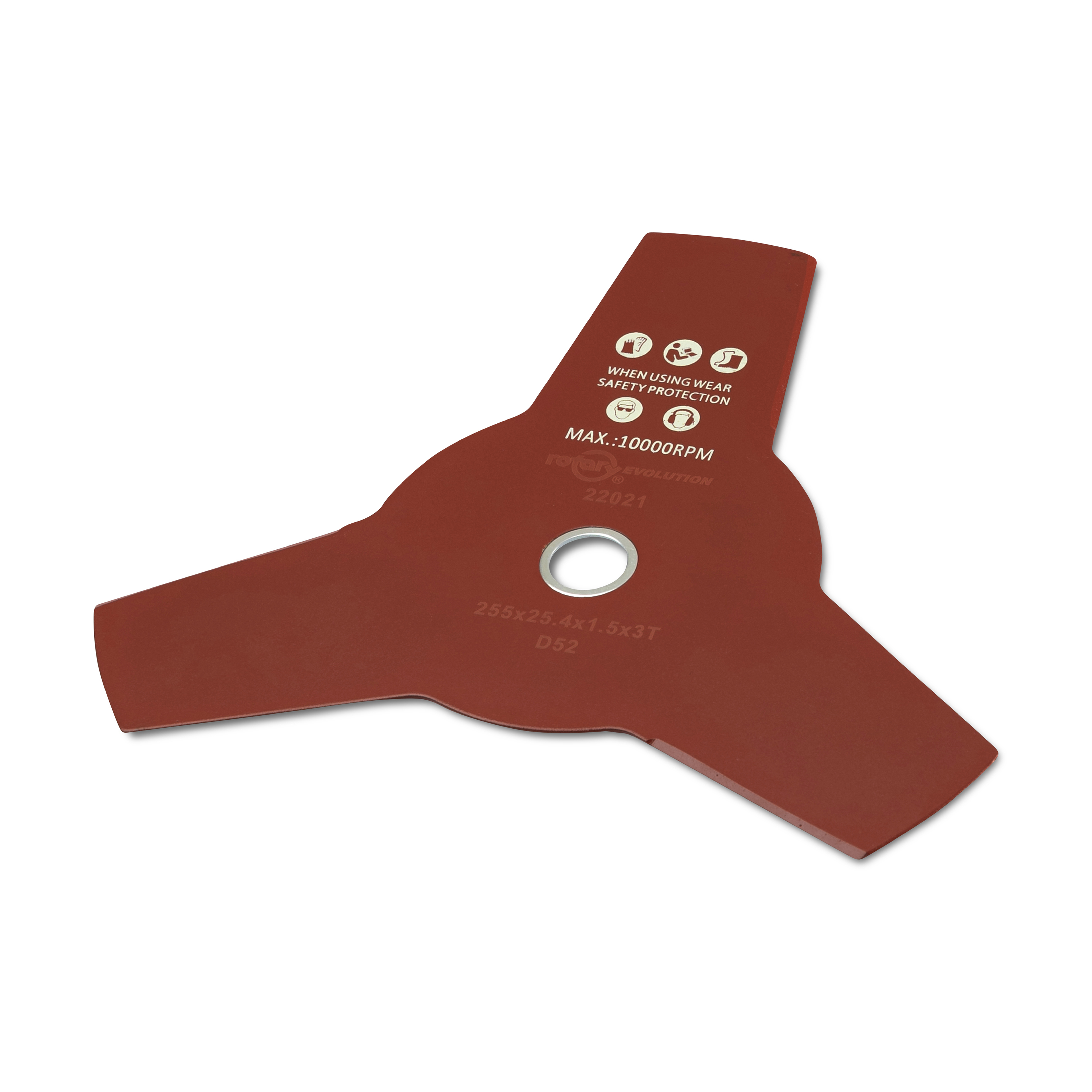22021-UNIVERSAL BRUSHCUTTER BLADE 3-TOOTHED, FLAT - JAPANESE DESIGN