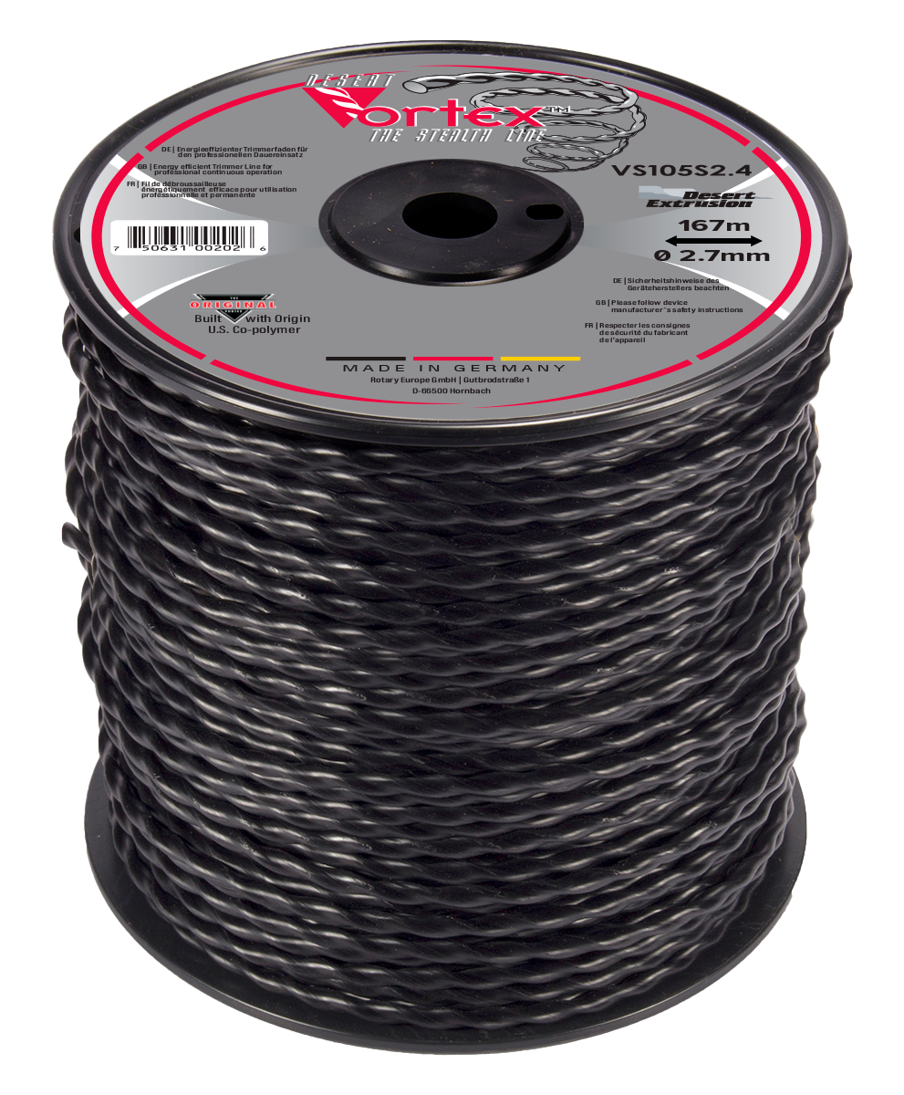 VS105S2.4-9-VORTEX .105"/2.7MM MEDIUM SPOOL - SPIRAL SHAPE LINE