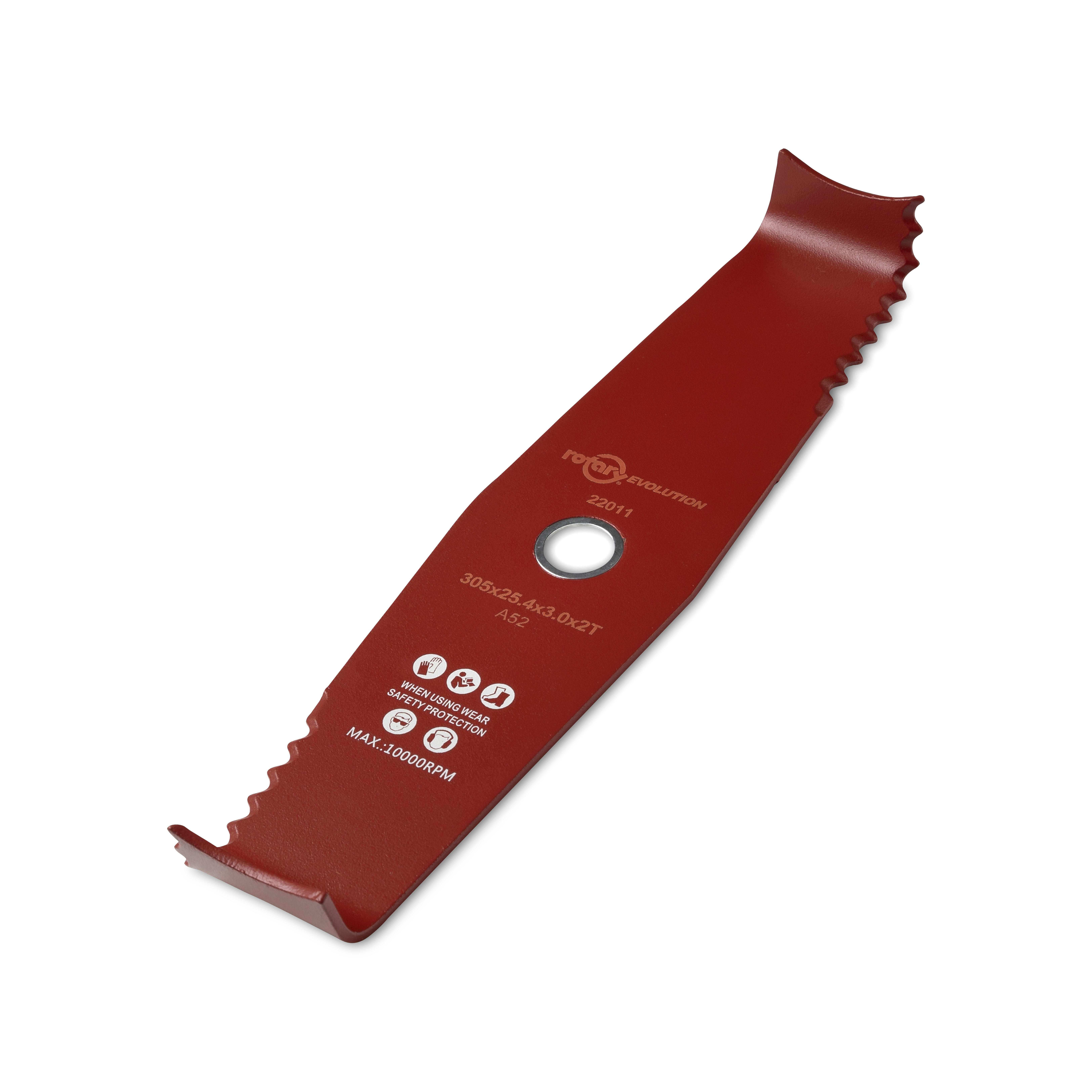 22011-UNIVERSAL BRUSHCUTTER BLADE 2-TOOTHED; S-SHAPE, 90 DEGREES ANGLED