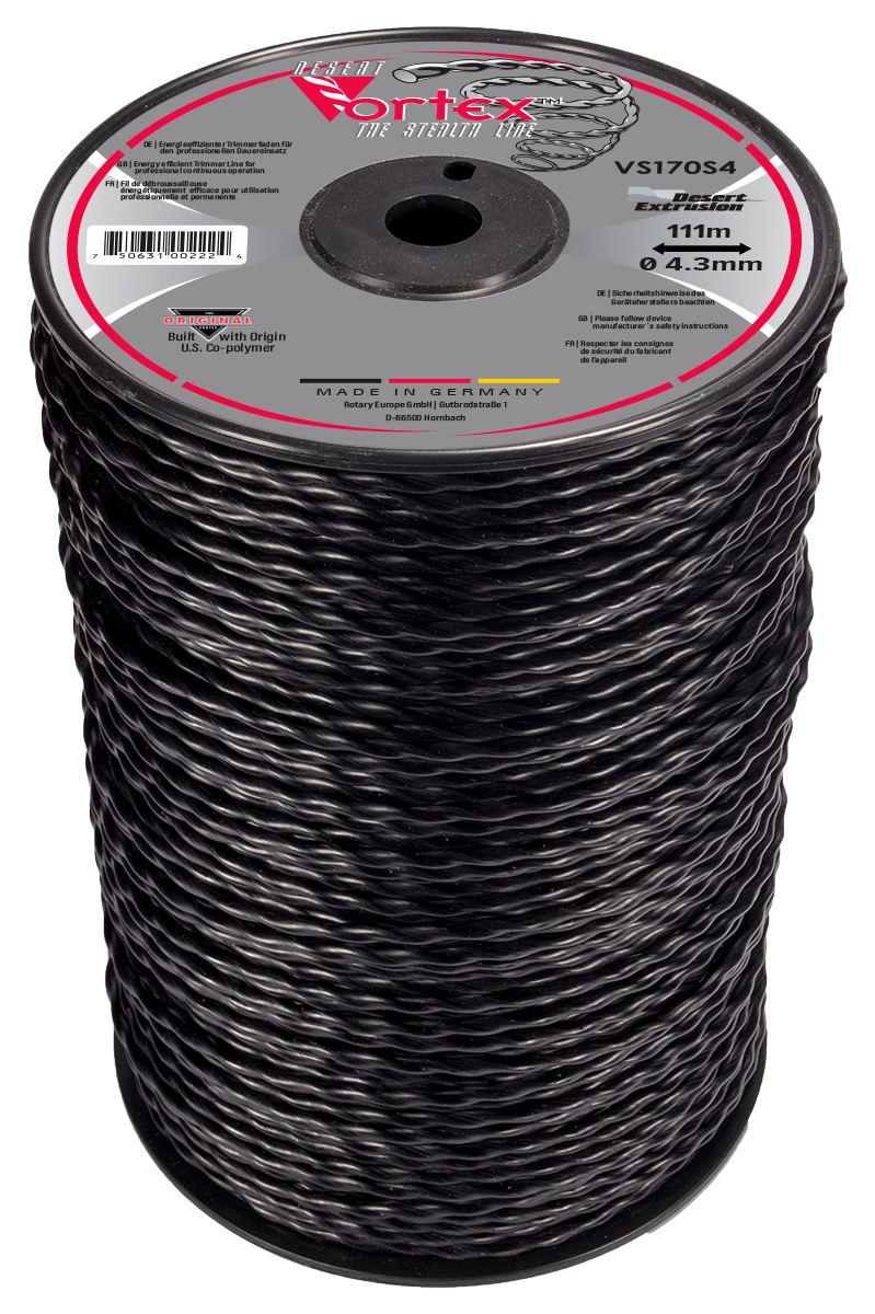 VS170S4-6-VORTEX .170"/4.3MM LARGE SPOOL - SPIRAL SHAPE LINE