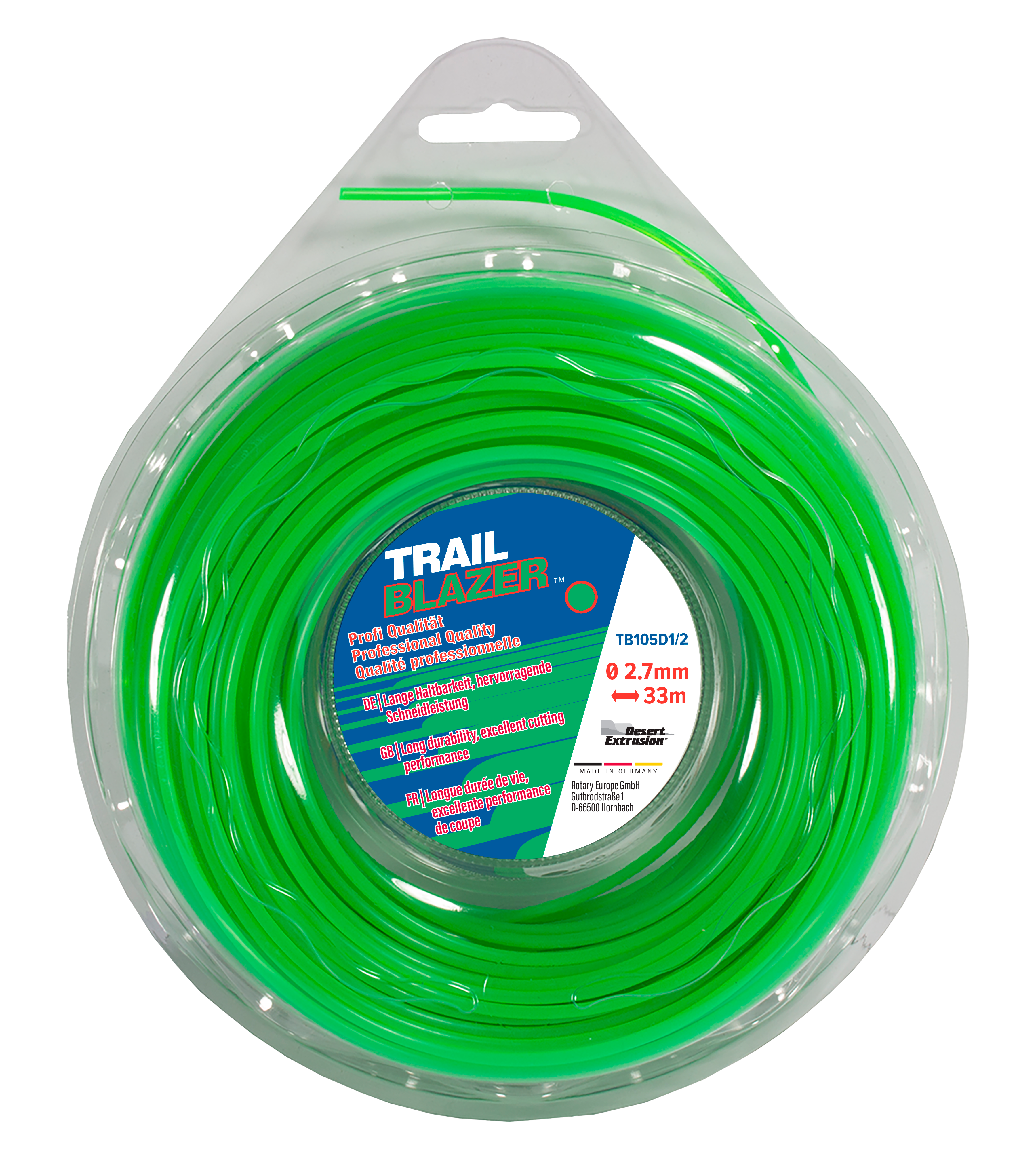 TB105D1/2-12-TRAILBLAZER .105"/2.7MM 1/2LB DONUT - ROUND SHAPE LINE *DISCONTINUED - STOCKSALE*