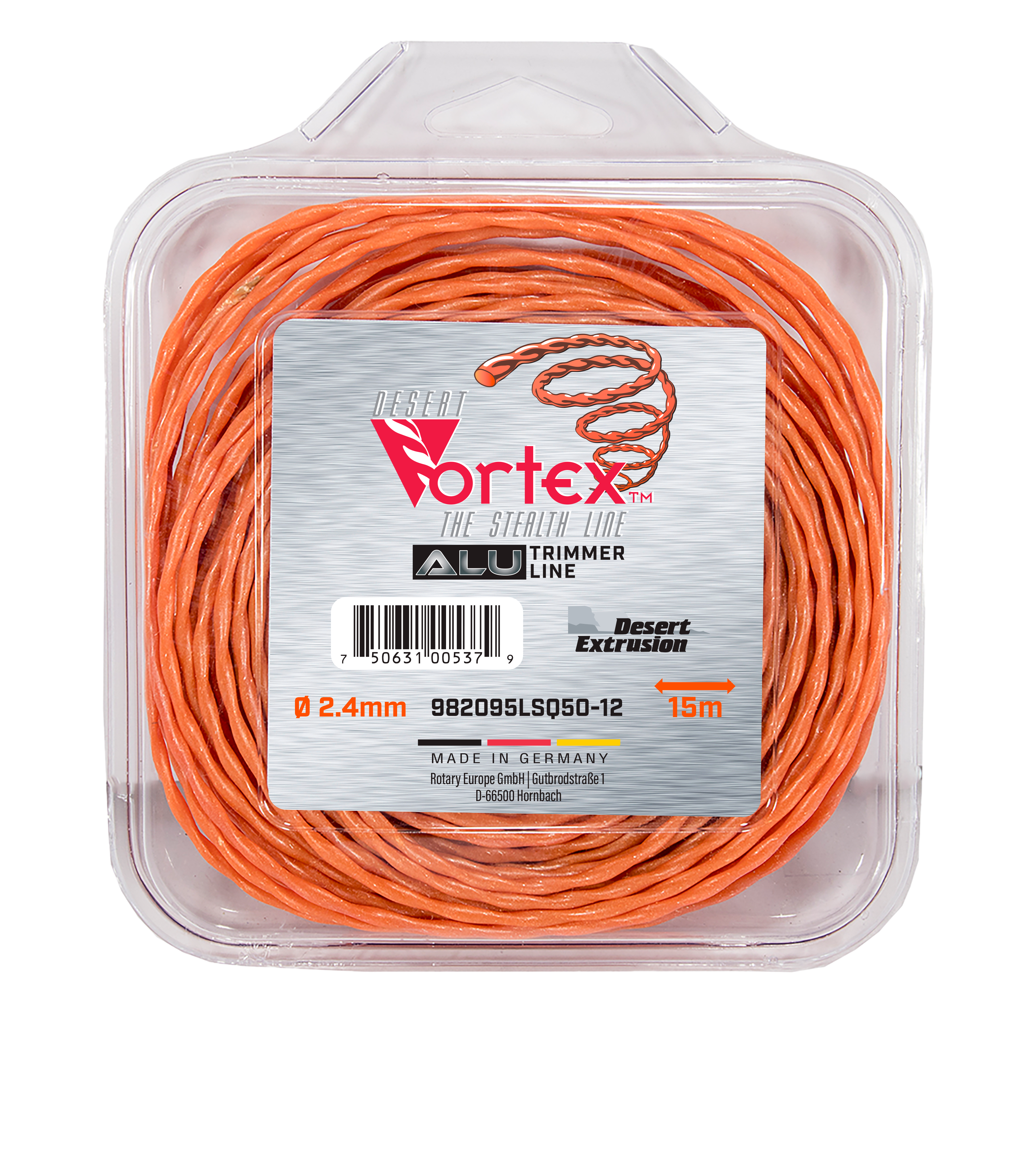 982095LSQ50-12-VORTEX ALU/AL-982 .095"/2.4MM SQUARE BLISTER