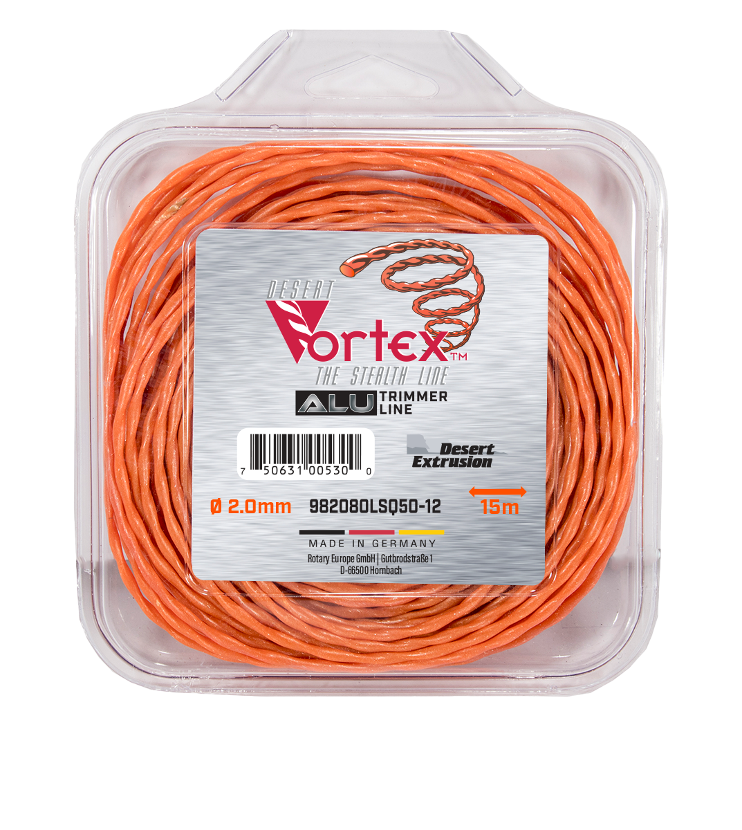 982080LSQ50-12-VORTEX ALU/AL-982 .080"/2.0MM SQUARE BLISTER