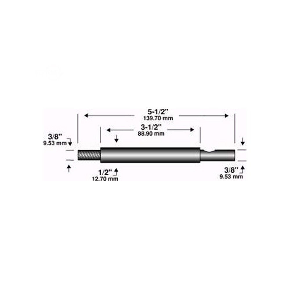1252-EDGER SHAFT 5-1/2"X3/8"X 3/8"
