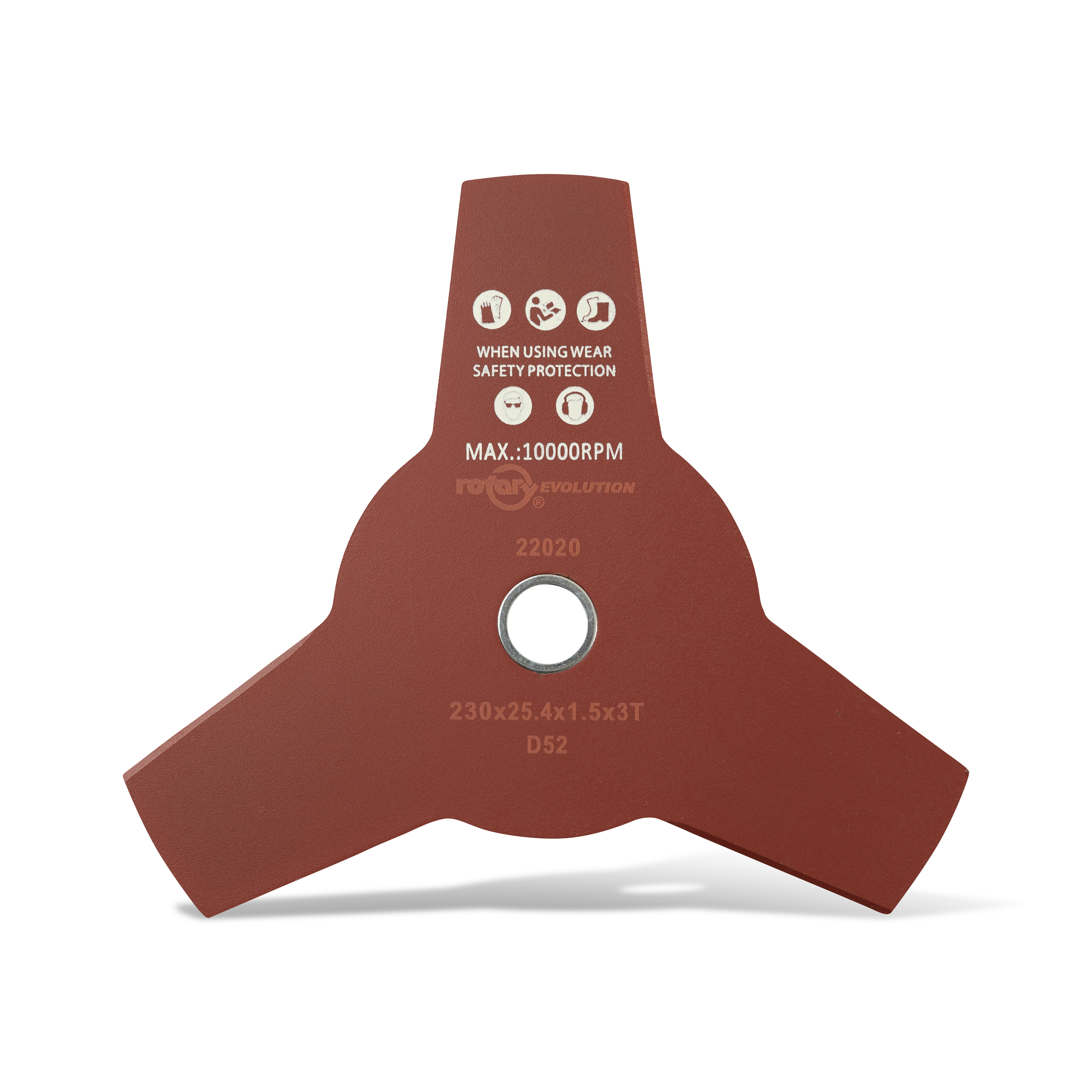 22020-UNIVERSAL BRUSHCUTTER BLADE 3-TOOTHED, FLAT - JAPANESE DESIGN