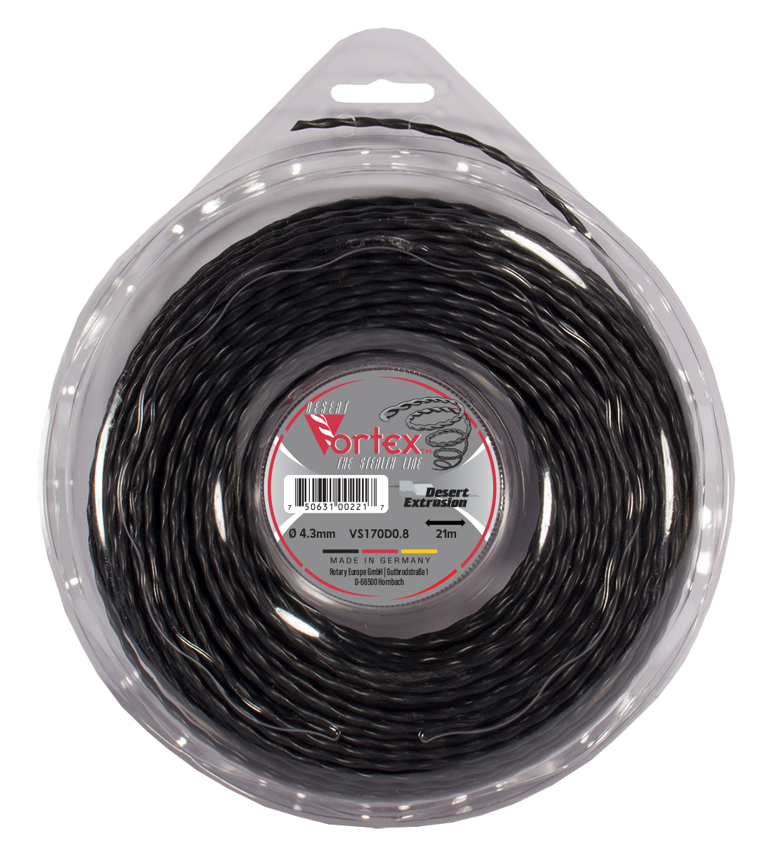 VS170D0.8-12-VORTEX .170"/4.3MM LARGE DONUT - SPIRAL SHAPE LINE