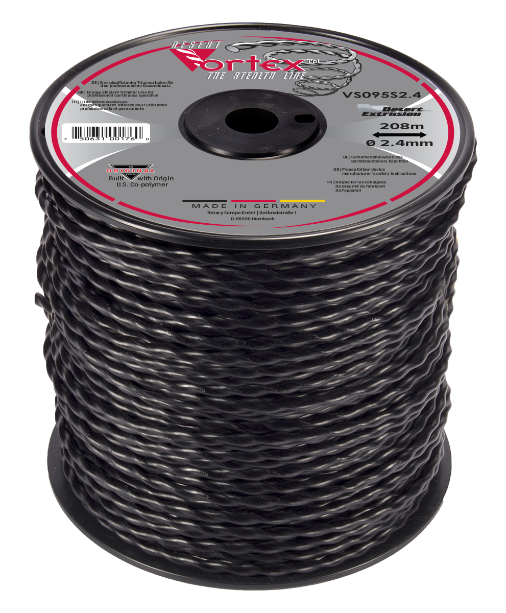 VS095S2.4-9-VORTEX .095"/2.4MM MEDIUM SPOOL - SPIRAL SHAPE LINE