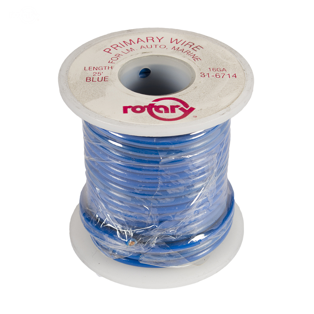 6714-PRIMARY WIRE BLUE 16 AWG 25'