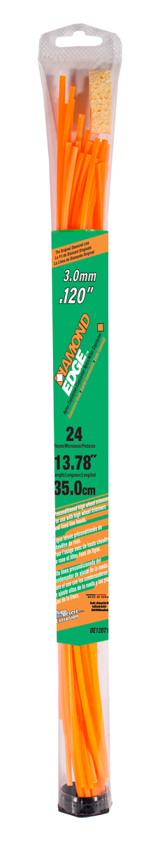 DE120T14-24-24-DIAMOND EDGE .120"/3.0MM PRE-CUT 14"/35CM - SQUARE SHAPE LINE
