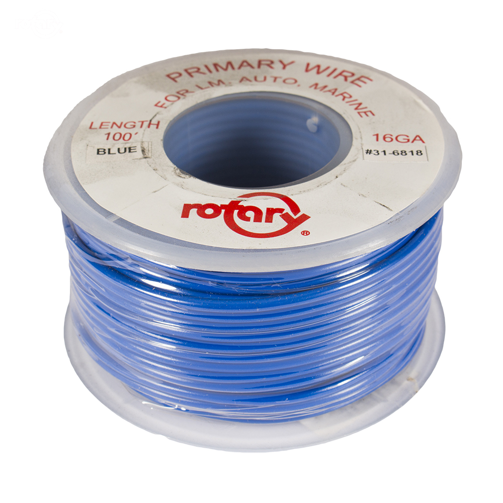 6818-PRIMARY WIRE BLUE 16 AWG 100'
