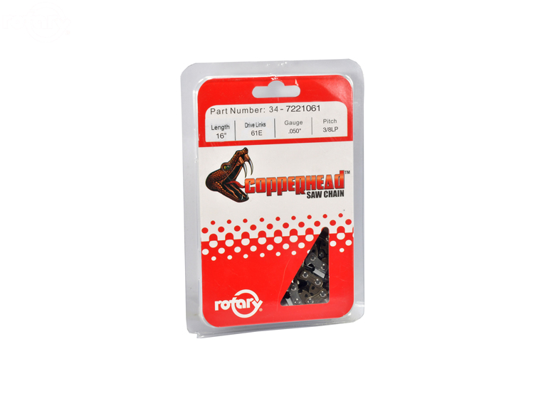 7221061-3/8"LP, 050, SEMI CHISEL W/BUMPER 61DL